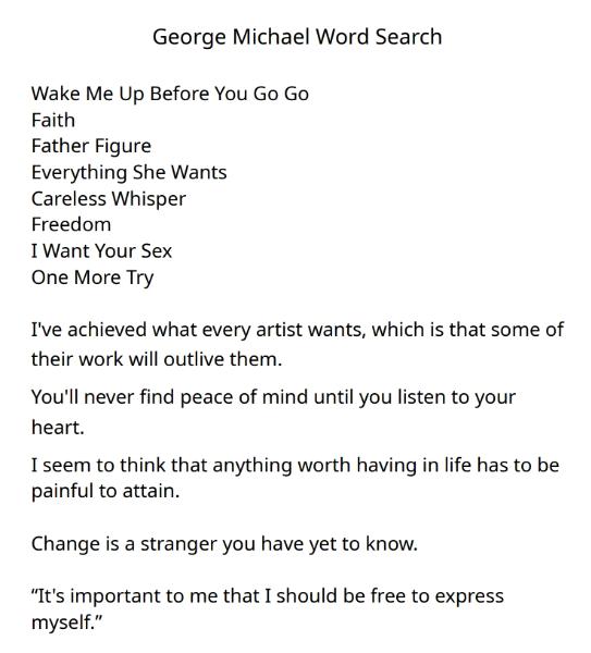 George Michael (2022) SOLD