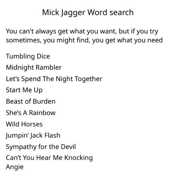 Mick Jagger (2022)