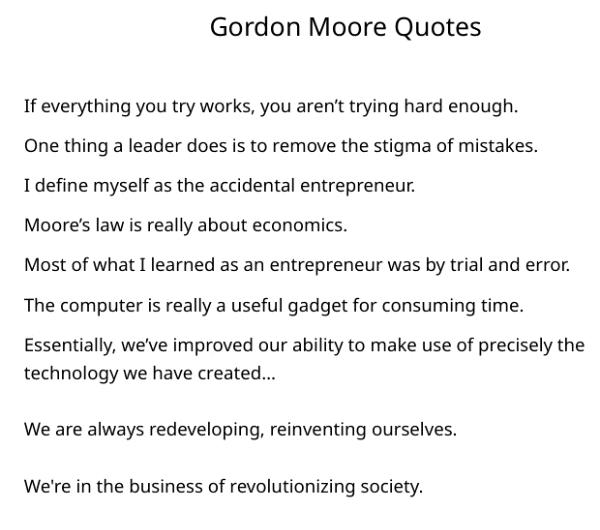 Gordon Moore INTEL's Original Leadership Series (2025)