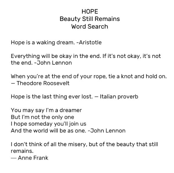Hope Beauty Still Remains (2025) Sold
