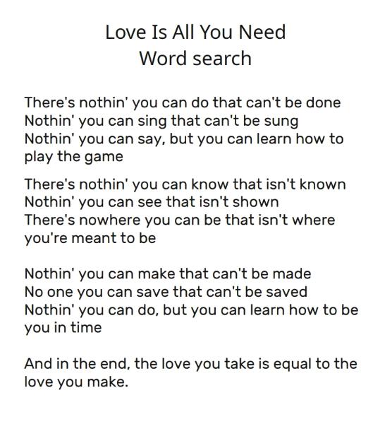 Love Is All You Need (2026)
