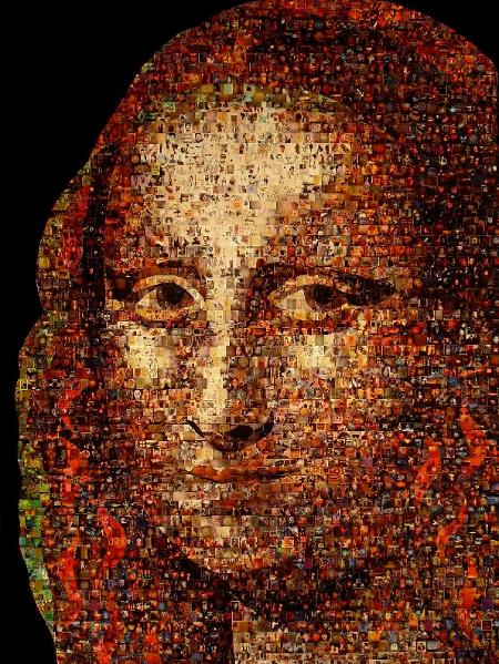Mona Lisa Photo Mosaic (2012) SOLD