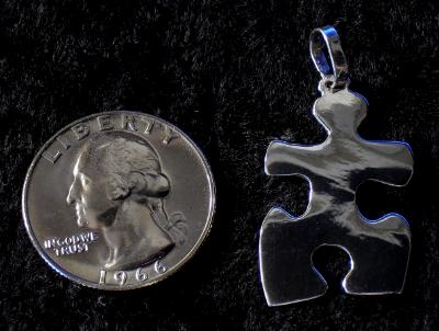  PUZZLE PIECE PENDANT (ITEM 1F) STERLING SILVER