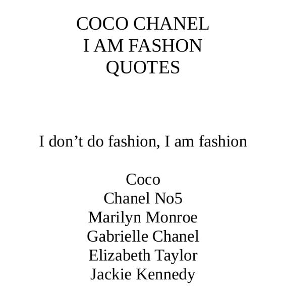 Chanel I Am Fashion (2024) Sold