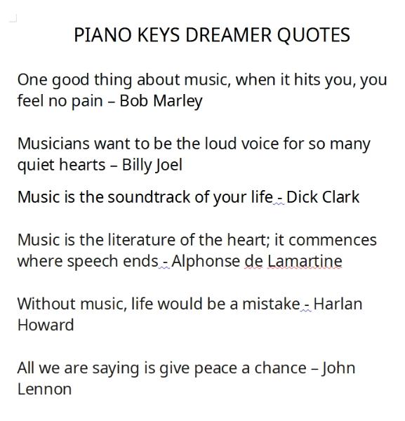 Piano Keys You May Say I'm A Dreamer (2023)
