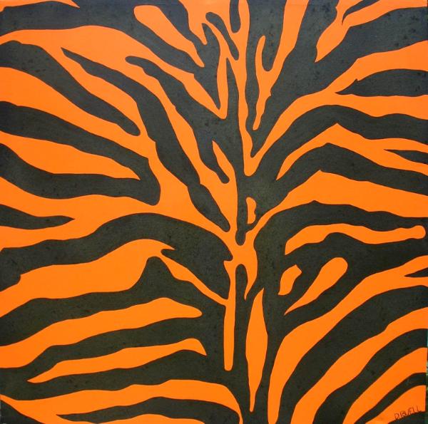 BLACK AND ORANGE ZEBRA