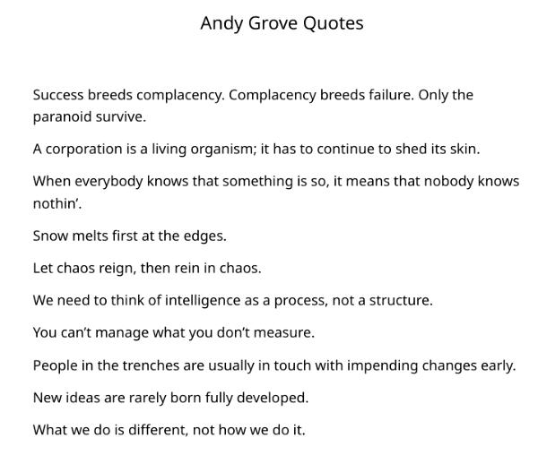 Andy Grove INTEL's Original Leadership Series (2025)