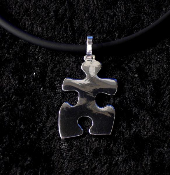 PUZZLE PIECE PENDANT (1F) STERLING SILVER