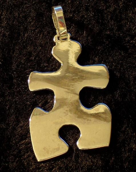 PUZZLE PIECE PENDANT (1F) 14kt GOLD